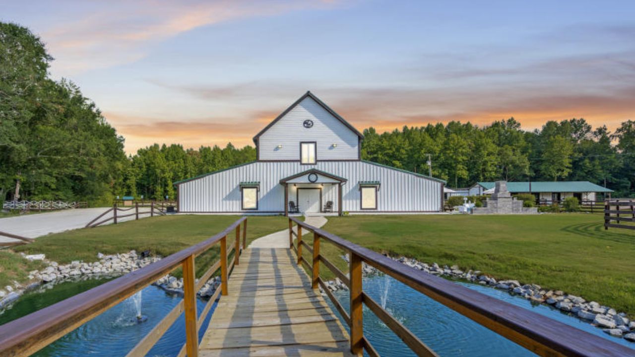 The English Country Barn Wedding - The Pond 1