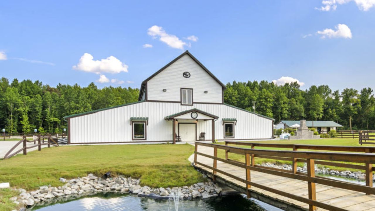 The English Country Barn Wedding - The Pond 2